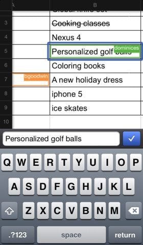 Google Drive excel bewerken iPhone