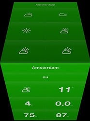 Weathercube groen Amsterdam