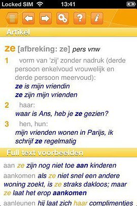 Woordenboek XL Nederlands iPhone