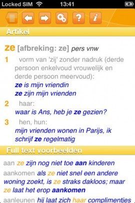 Woordenboek XL Nederlands iPhone