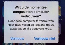 iOS 7 vertrouw computer