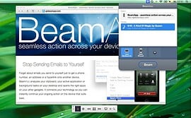 BeamApp header iPhone Mac