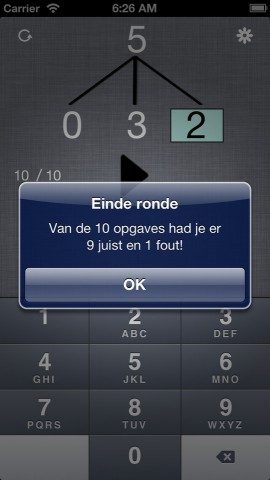 Splitsen iPhone resultaten