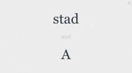 Woordspel opgave stad met A