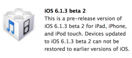 iOS 6.1.3 beta 2