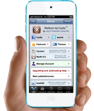 Cydia op de iPhone 5 met iOS 6.1