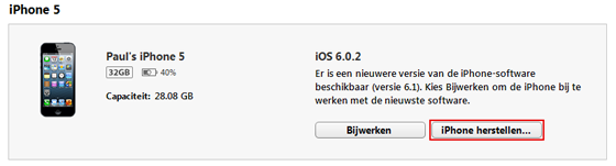 Reservekopie maken in iTunes