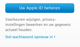 Apple ID wachtwoord