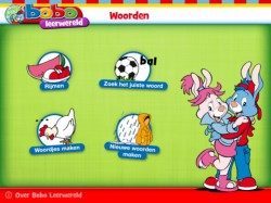 Bobo Woorden hoofdmenu