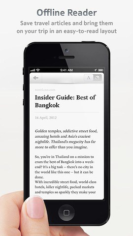 Dcovery reis-app iPhone offline reader