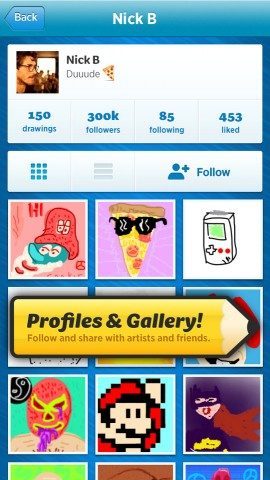 Draw Something 2 profielpagina