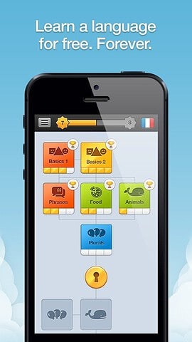 Duolingo gratis taal leren iPhone