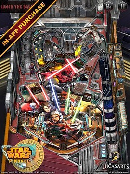 GU WO Star Wars Pinball tafel iOS
