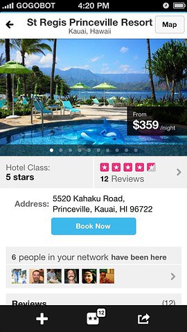 Gogobot tip resort Hawaii iPhone