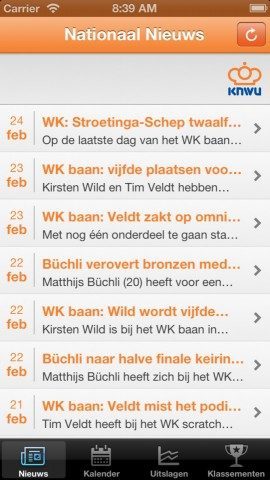 KNWU nieuws iPhone