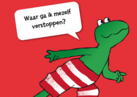 Kikker speelt verstoppertje iPhone header