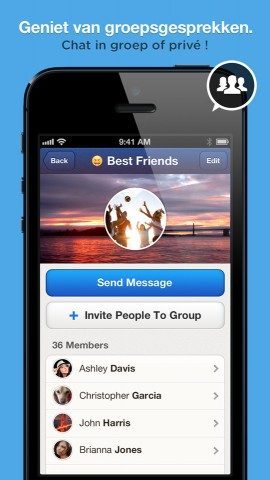 MessageMe groep uitnodigen