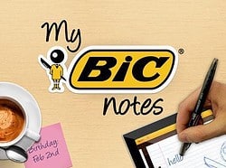 My BIC Notes iPad header