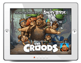 The Croods Rovio Mobile header