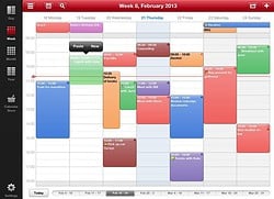 Week Calendar HD iPad terugkomst header