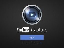 YouTube Capture header iPad