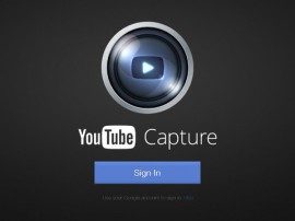 YouTube Capture header iPad