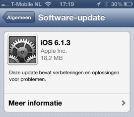 iOS 6.1.3 software-update iPhone