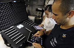 iPad navy