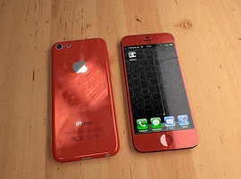 4-inch budget iPhone rood bovenkant en onderkant