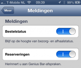 App Store app notificaties