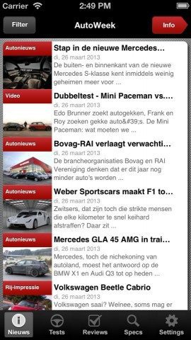 AutoWeek overzicht nieuws