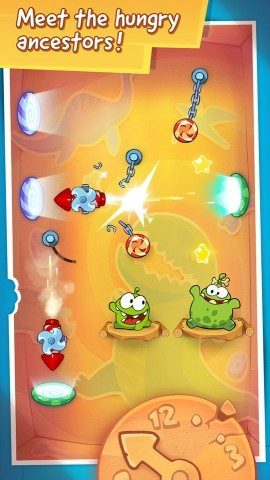 Cut the Rope Time Travel duo Om Nom