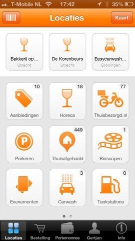 MyOrder menu met Thuisafgehaald