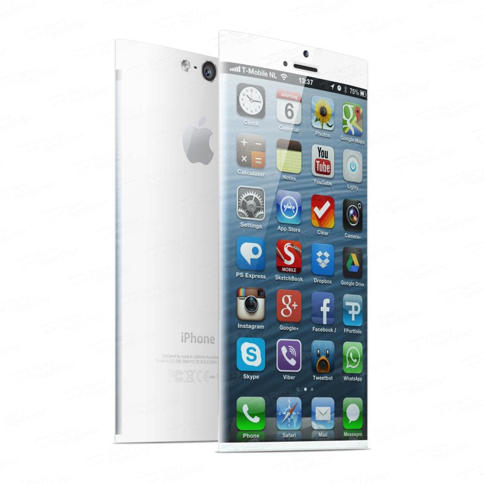 Rond iPhone 6 concept wit