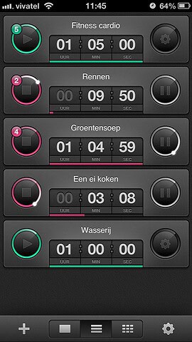 Timer. multitasken met timers iPhone