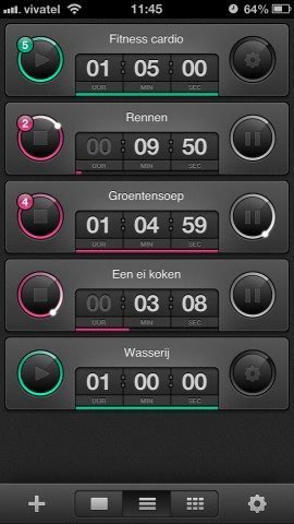 Timer. multitasken met timers iPhone