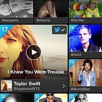 Twitter music populaire muziek iPhone