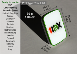 Trax gps-ontvanger iPhone