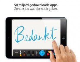 50 miljard downloads bedankt