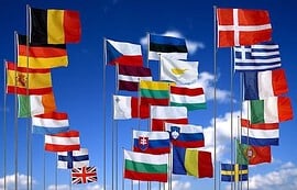 The National European flags in 2007