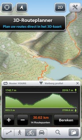Fiets-apps iPhone Maps 3D