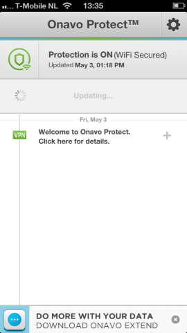 Onavo Protect iPhone wifi-verbinding