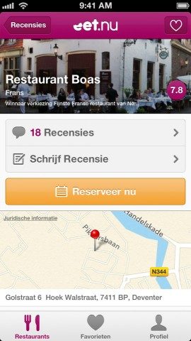 Restaurantgids Eet.nu detailpagina