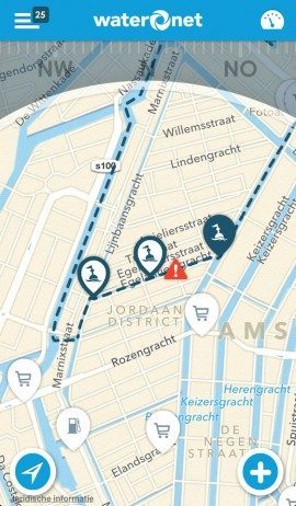 Waternet route Amsterdam