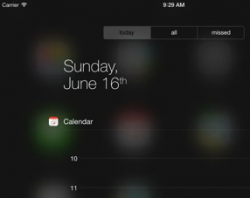 Berichtencentrum iOS 7 iPad teaser