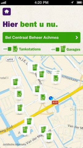 Even Tanken tankstations en garages op kaart