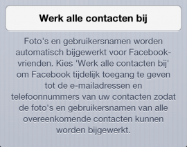 Facebook iOS 6