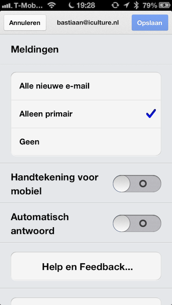 Gmail meldingen