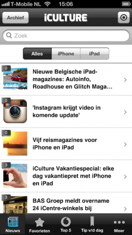 iCulture app huidig