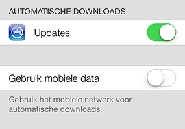 iOS 7 - automatische updates